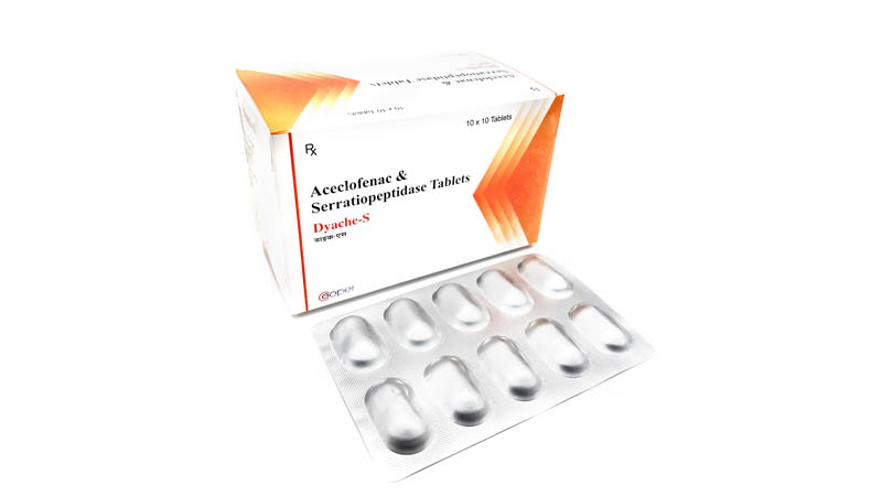 Aceclofeanc 100mg + Serratiopeptidase 15mg