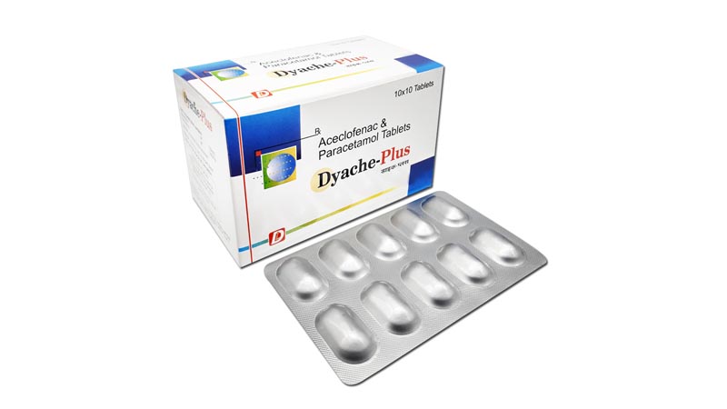 Aceclofenac 100mg + Paracetamol 325mg