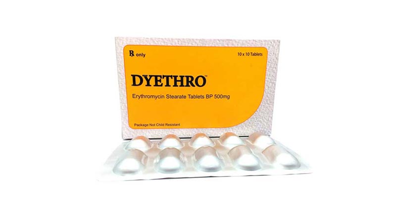 Erthromycin Sterate Tablets BP 500mg